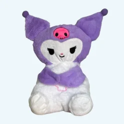 Peluche Hello Kitty Kuromi violet veilleuse douce nuit