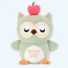 Peluche hibou gris doux nuit cocooning chambre chaleureuse