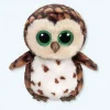 Peluche hibou marron TY colorée douce et câline
