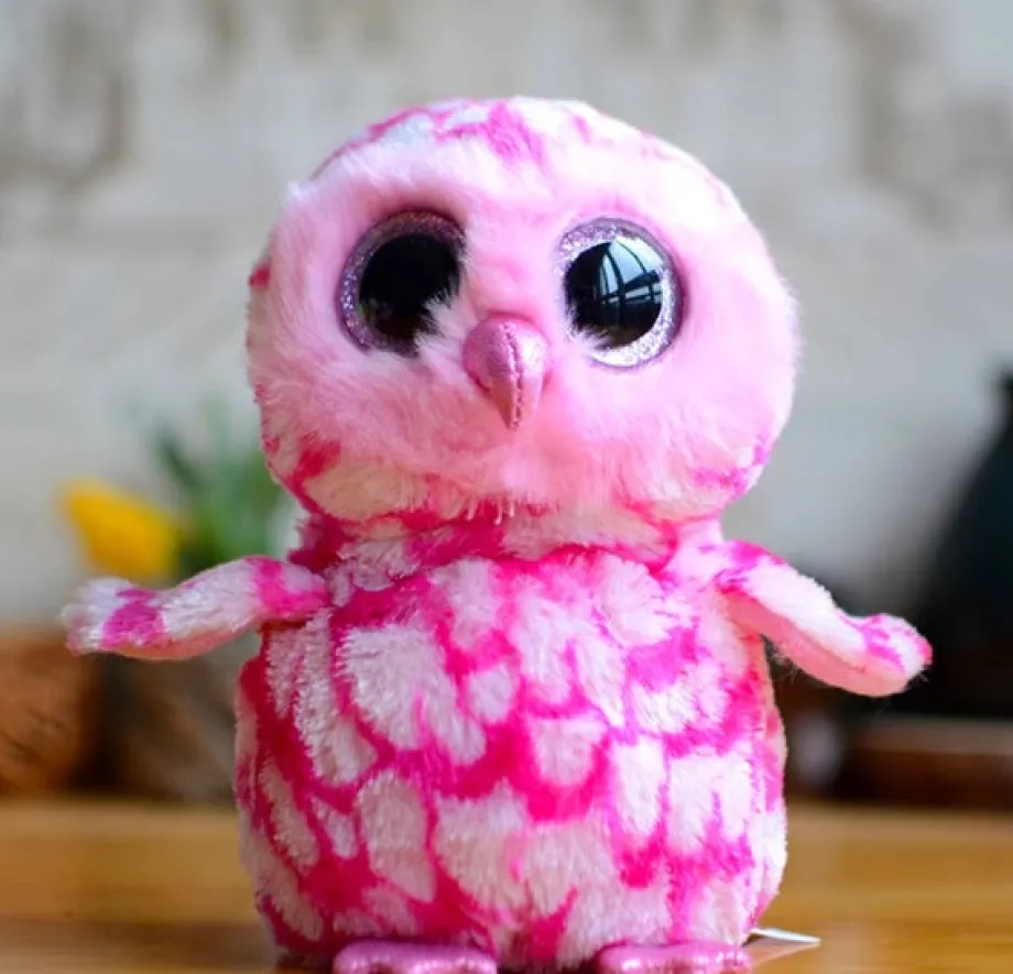 Peluche hibou pastel doux coloré pour chambre enfant