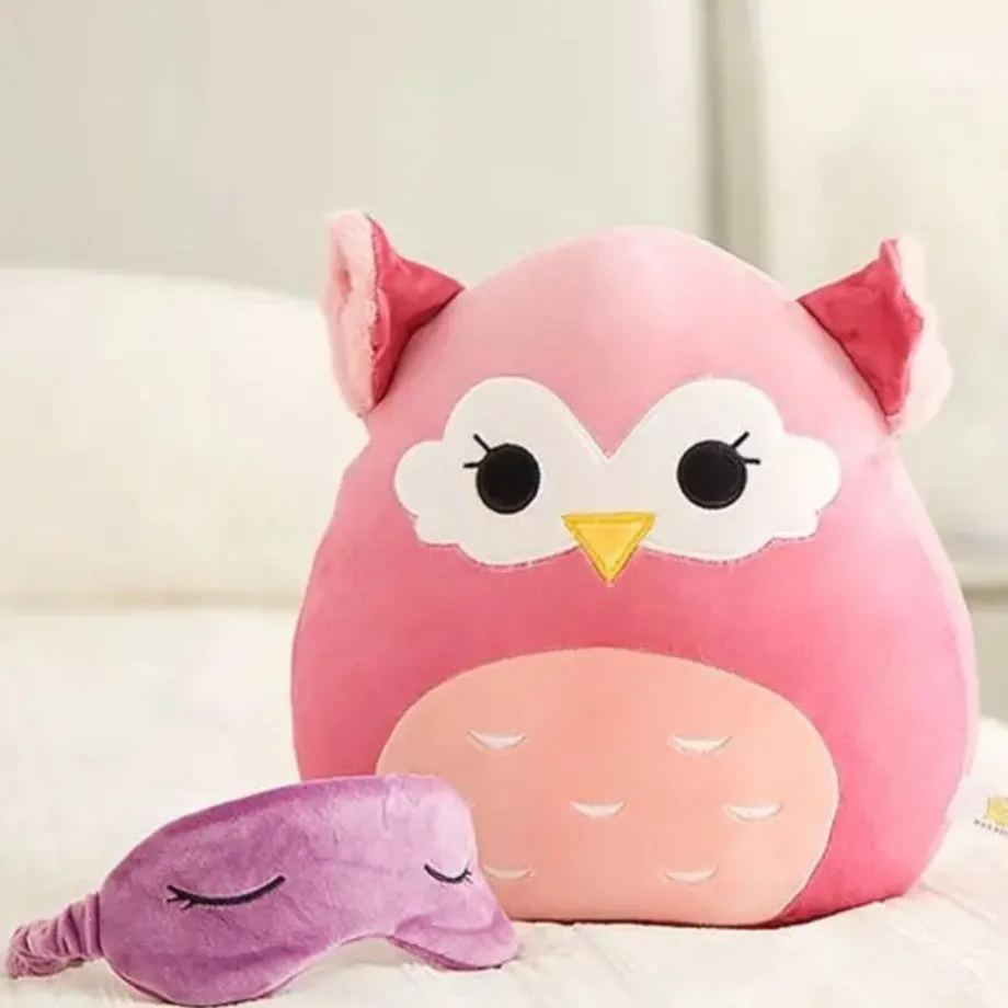 Peluche hibou Squishmallow cosy enfant chambre hiver