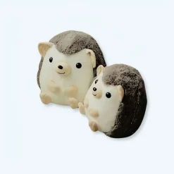 Peluche hérisson marron doux compagnon cocooning chaleureux