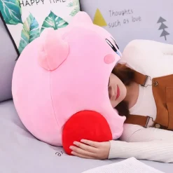 Peluche Kirby bouche ouverte douceur chambre enfant