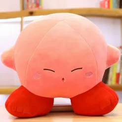 Peluche Kirby câlin doux tête baissée rose tendre