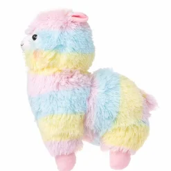 Peluche lama arc-en-ciel doux câlin décor pastel