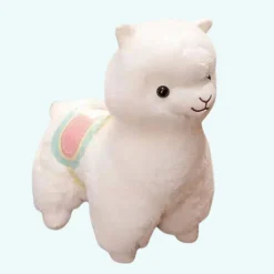 Peluche lama blanc doux câlin enfant chambre déco