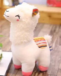 Peluche lama coloré doux arc-en-ciel pour enfant