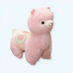 Peluche lama rose doux enfant câlin déco chambre