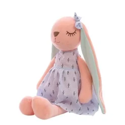 Peluche lapin aux longues oreilles