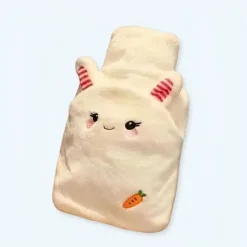 Peluche lapin bouillote douce carotte réchauffante hiver