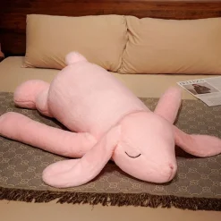 Peluche lapin endormi