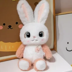 Peluche lapin kawaii ultra-douce pour câlins enfants