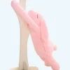 Peluche lapin rose géant doux et câlin enfant