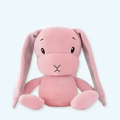 Peluche lapin rose longues oreilles