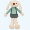 Peluche lapin vert doux câlin enfant printemps