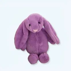 Peluche lapin violet doux Kawaii câlin enfant