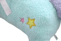 Peluche licorne bonbon bleu et rose