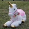 Peluche licorne cheval blanc doux câlin enfant rêve