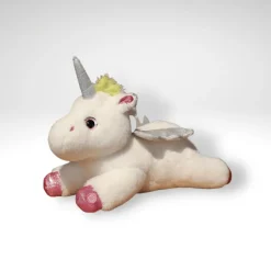 Peluche licorne multicolore éclairé