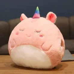 Peluche licorne squishmallow réchauffe main calme