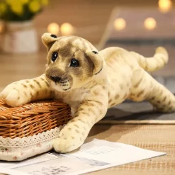 Peluche lion bébé mignon nature