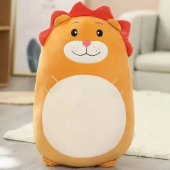 Peluche lion squishmallow à la crinière rouge