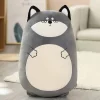 Peluche loup squishmallow gris et neutre