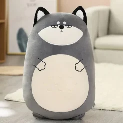 Peluche loup squishmallow gris et neutre