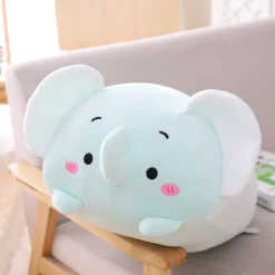 Peluche éléphant squishmallow bleu aux grandes oreilles