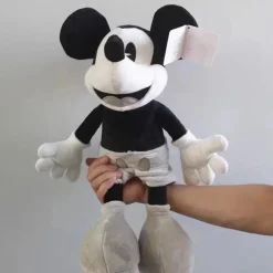 Peluche Mickey Mouse en noir et blanc
