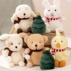 Peluche noël les petits animaux