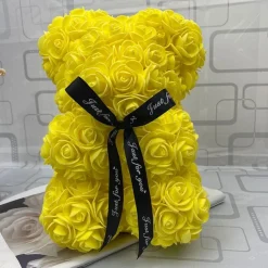 Peluche ourson en rose Saint-Valentin