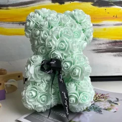 Peluche ourson en rose Saint-Valentin