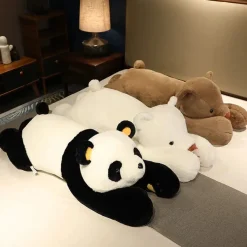 Peluche panda géant allongé