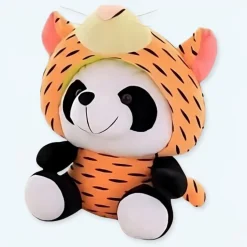 Peluche panda tigre déguisement doux et original enfant