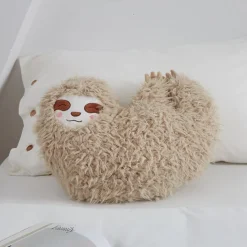 Peluche paresseux cœur enfant doux confortable câlin
