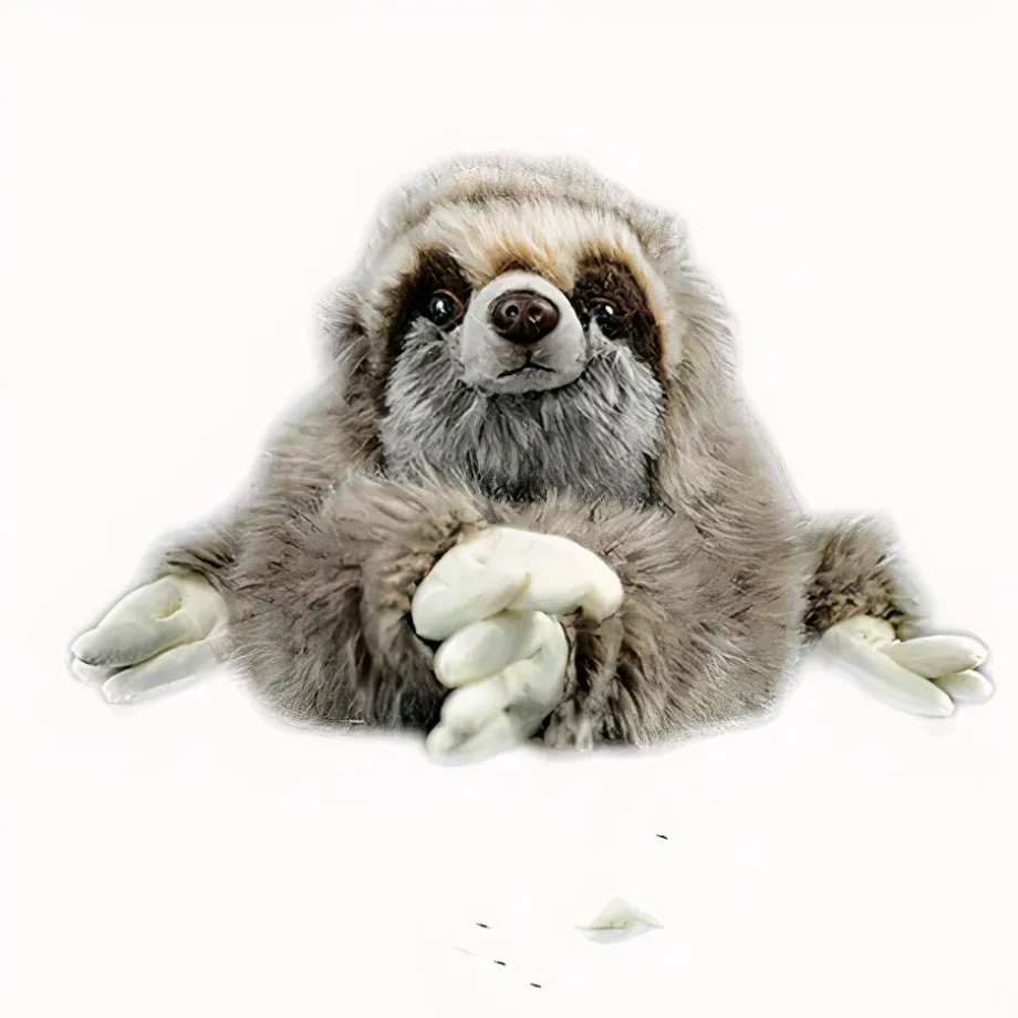 Peluche paresseux doux poilu câlin enfant forêt