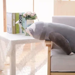 Peluche paresseux gris doux enfant cocooning hiver