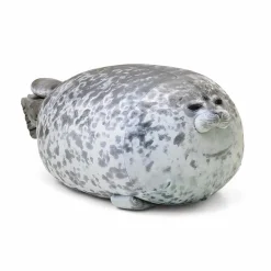 Peluche phoque oreiller doux moelleux câlin hiver