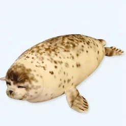 Peluche phoque XXL réaliste douce hiver câlin déco