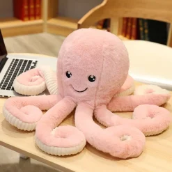 Peluche pieuvre contente et colorée