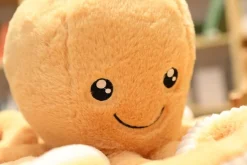 Peluche pieuvre contente et colorée