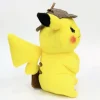 Peluche Pikachu détective jaune câlin enfant doux