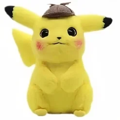 Peluche Pikachu détective jaune câlin enfant doux