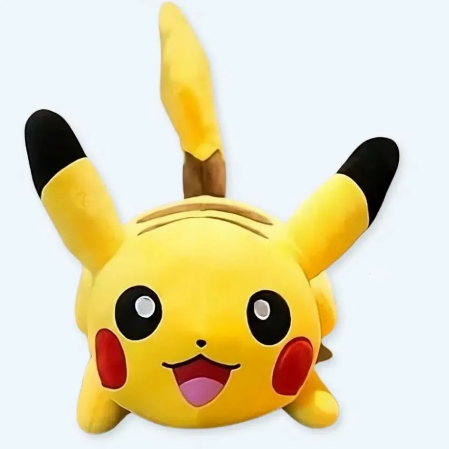Peluche Pikachu jaune sourire chaleureux enfant doux