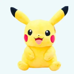 Peluche Pikachu joyeux câlin jaune doux enfant