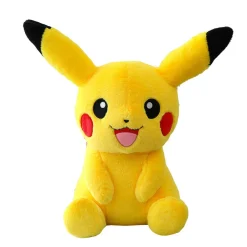 Peluche pikachu pokémon jaune joues rouges