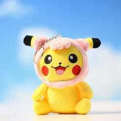Peluche Pikachu porte-clés chapeau enfant Pokémon doux