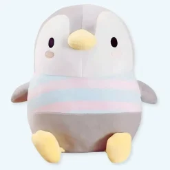 Peluche pingouin noir blanc doux hiver câlin enfant