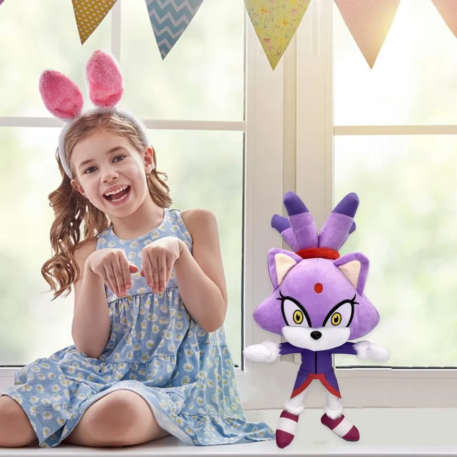 Peluche princesse Blaze chat doux Sonic câlin enfant